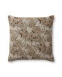 PCJ0008 Beige/Mocha 18"x18" Pillow