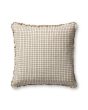 PCJ0012 Ivory/Earth 22"x22" Pillow