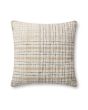 PCJ0013 Beige/Black 22"x22" Pillow
