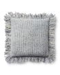 PLL0033 Ivory/Blue 22"x22" Pillow