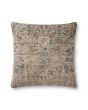 PLL0095 Beige/Multi 18" x 18" Pillow