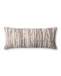 PLL0141 Dark Taupe/Ivory 13"x35" Lumbar Pillow