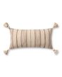 PLL0157 Ivory/Multi 12"x27" Lumbar Pillow