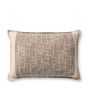 PLL0183 Brown/Ivory 16"x26" Pillow