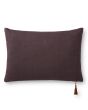 PMH1153 Mocha/Plum 16" x 26" Pillow