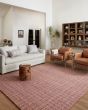 Polly POL-03 Berry/Natural Area Rug