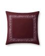 Estee Border PRP0062 Burgundy 22" Pillow