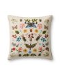 Curio Garden PRP0068 White/Multi 22" Pillow