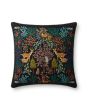 Woodland PRP0069 Black/Multi 22" Pillow