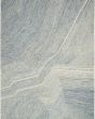 Pure Angles ANG01 Ivory Blue 3'9"x5'9" Area Rug