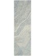 Pure Angles ANG01 Ivory Blue Area Rug