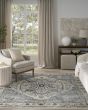 Quarry QUA18 Ivory Navy Area Rug