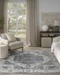 Quarry QUA18 Navy Ivory Area Rug