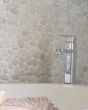 River Pebbles Ivory Blend Natural Stone Tile