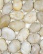 River Rock Ivory Blend Stone Mosaic Tile