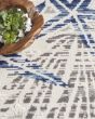 Seaside SDS04 Ivory Grey Blue Area Rug