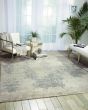 Silk Shadows SHA14 Ivory/Silver Area Rug