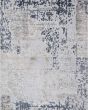 Silk Shadows SHA16 Silver Grey Area Rug