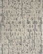 Silk Shadows SHA19 Ivory Grey 2'x3' Area Rug