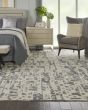 Silk Shadows SHA19 Ivory Grey Area Rug