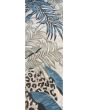 Sparta Ivory/Blue Leopard Area Rug