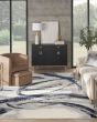 Splash BSK02 Grey Navy Area Rug