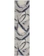 Splash BSK02 Grey Navy Area Rug