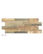 Stacked Quartz Desert Gold Porcelain Tile