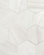 Stria White Porcelain Matte Marble Tile