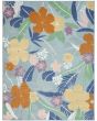 Suncoast SNC01 Blue Multicolor 4'x6' Area Rug