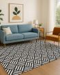 The Reserve TR3 Black Area Rug