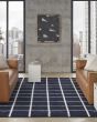 West End Ave WTE01 Navy Ivory Area Rug
