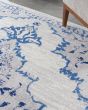 Whimsicle WHS14 Ivory Blue Area Rug