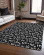 Wonderland WN22 Black Area Rug