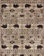 Woodlands 9651a Ivory/Black Area Rug