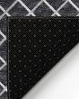 York YO1 Black Area Rug