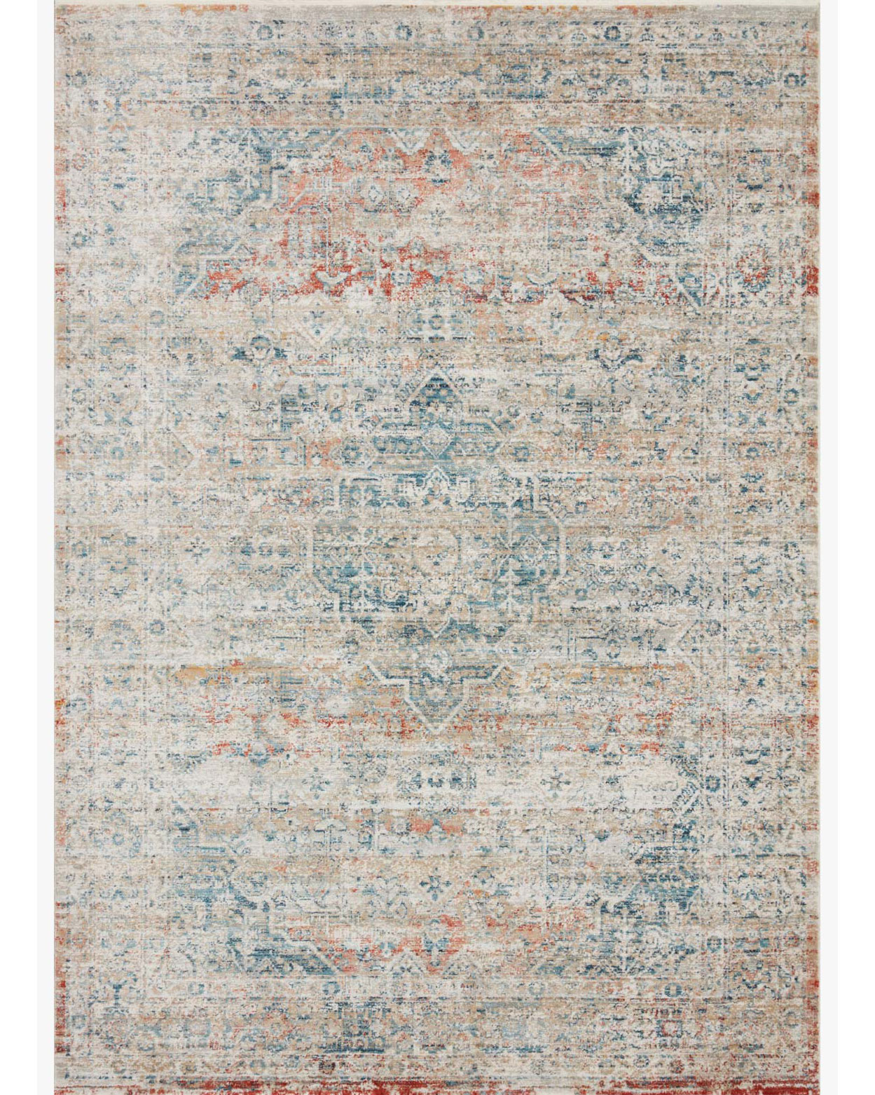 Loloi Elise Neutral / Multi Area Rugs Carpet Exchange