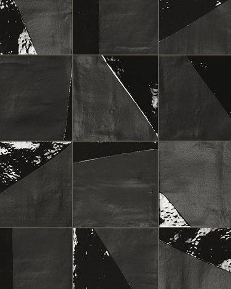 Gusto Nero Black Porcelain 5.25x5.25 Matte Tile