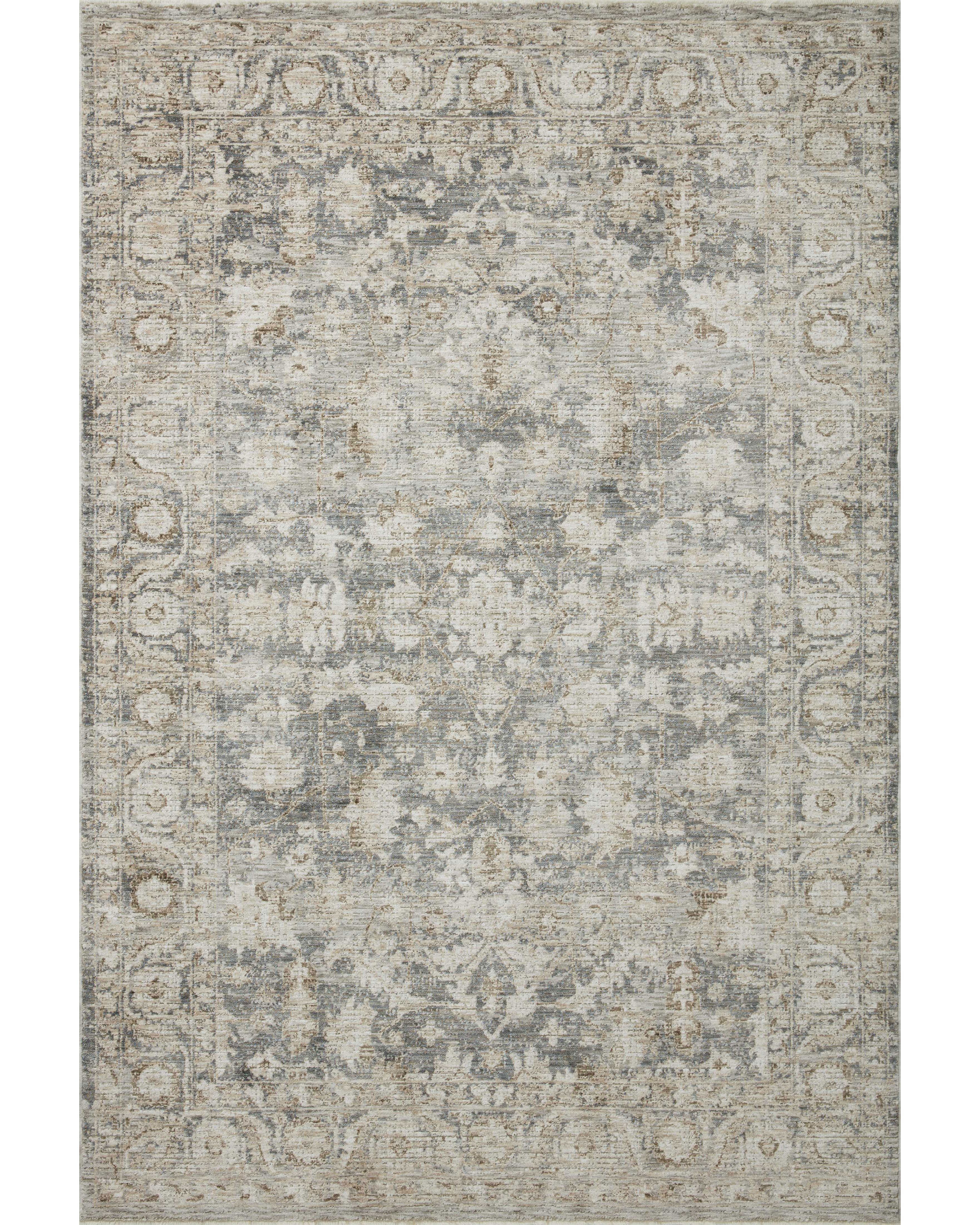 Loloi Honora HON-02 Slate/Beige Area Rug | Carpet Exchange
