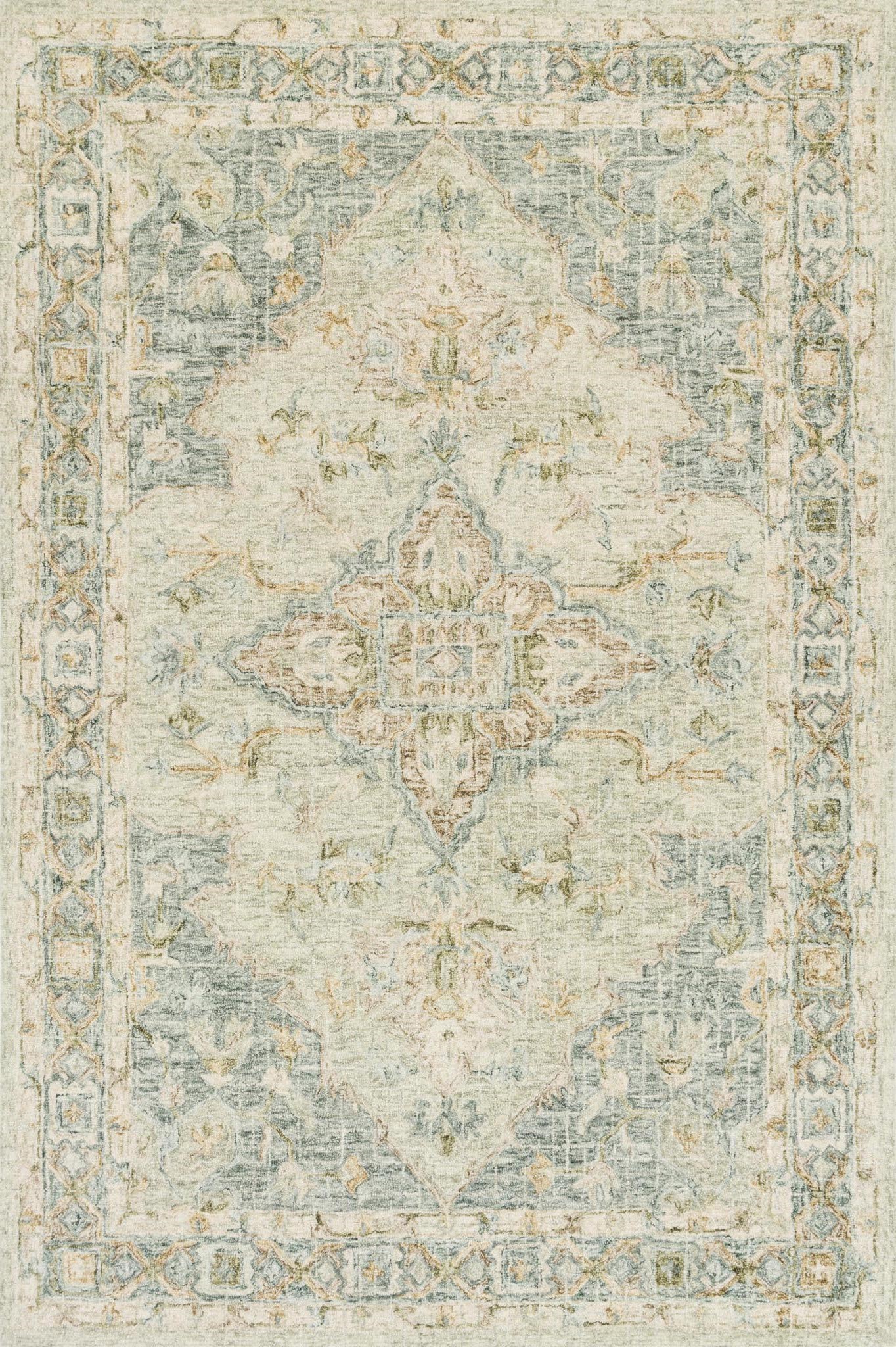 ラジュルネ　ルスワール　ラニュイ　ルミタン JUE-06 MH LAGOON / NATURAL | Loloi Rugs