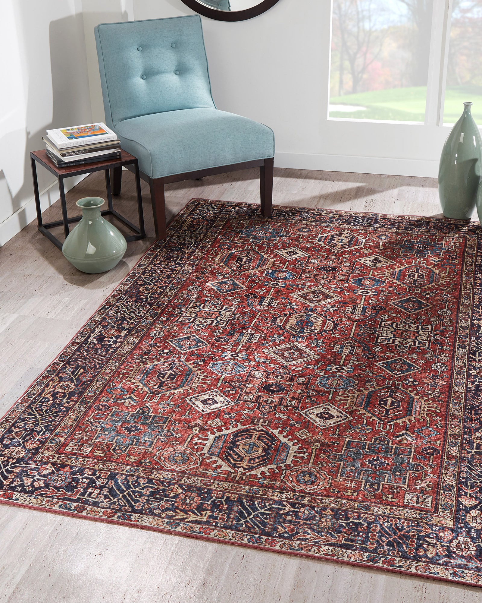 Karachi KAR-2 Rust Area Rug