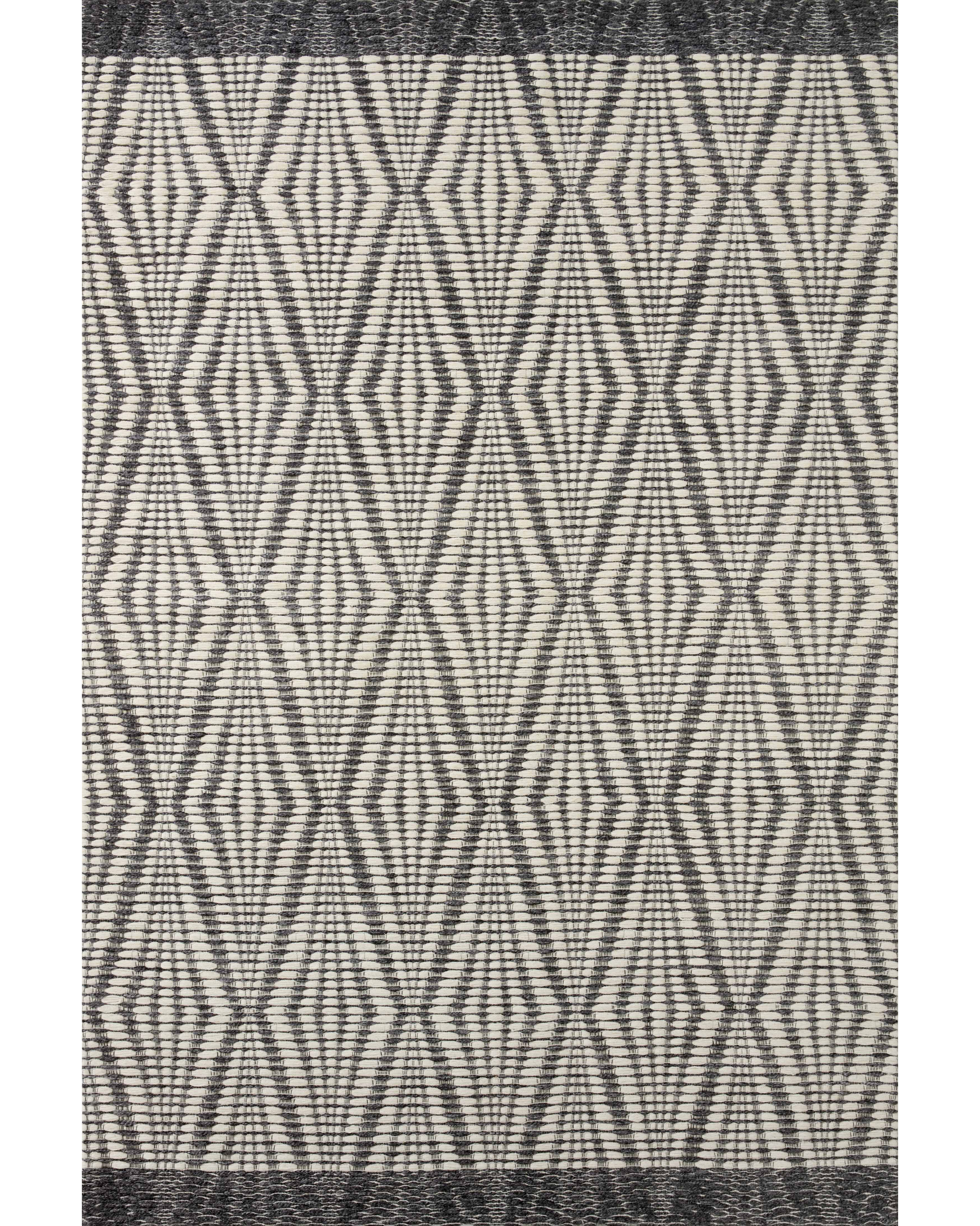 Loloi Kenzie KNZ-01 Ivory/Charcoal Rug | Carpet Exchange