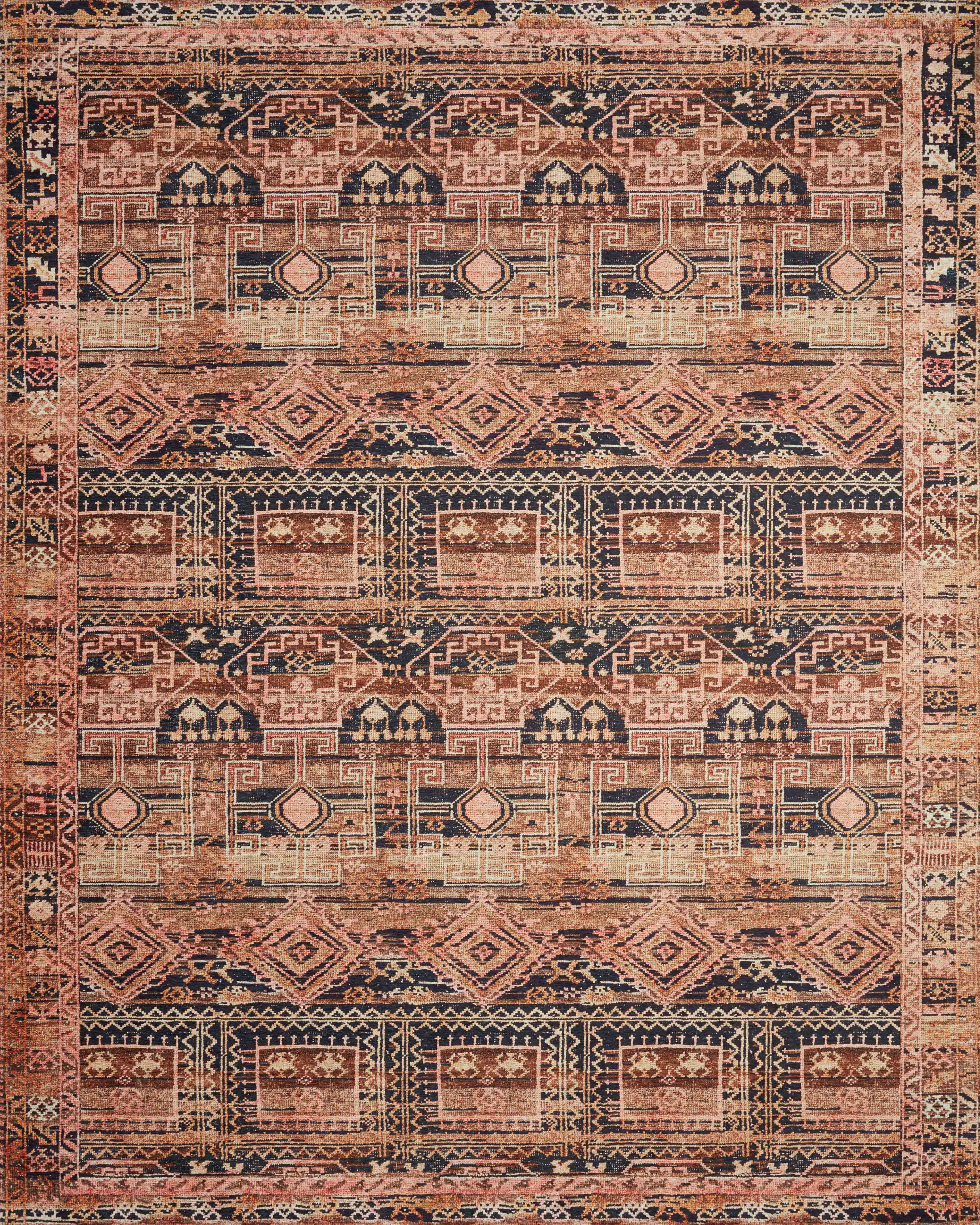 Loloi Layla LAY-14 Mocha/Blush Area Rug | Carpet Exchange