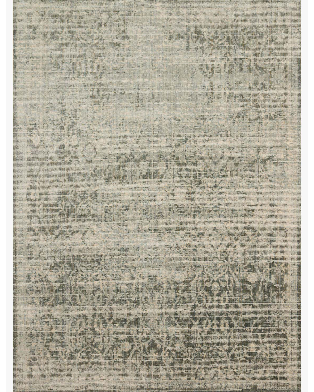 Loloi Linnea LIN-01 Moss/Ivory Area Rug | Carpet Exchange