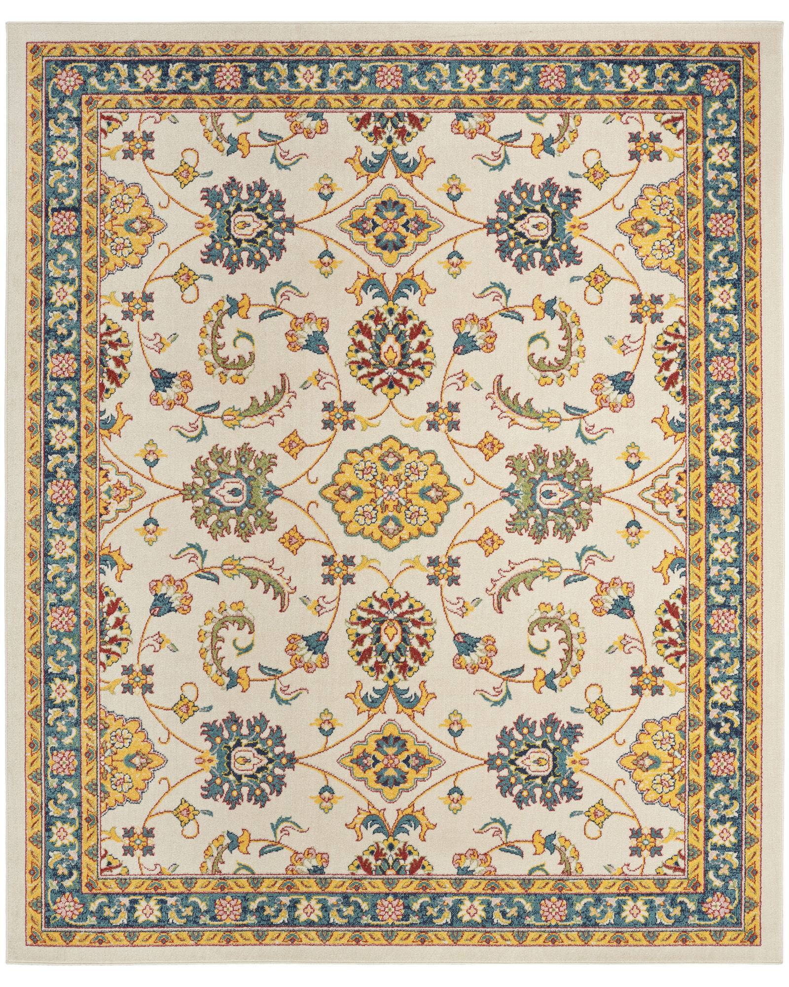 Nourison Nourison Essentials NRE05 Ivory Gold Rug