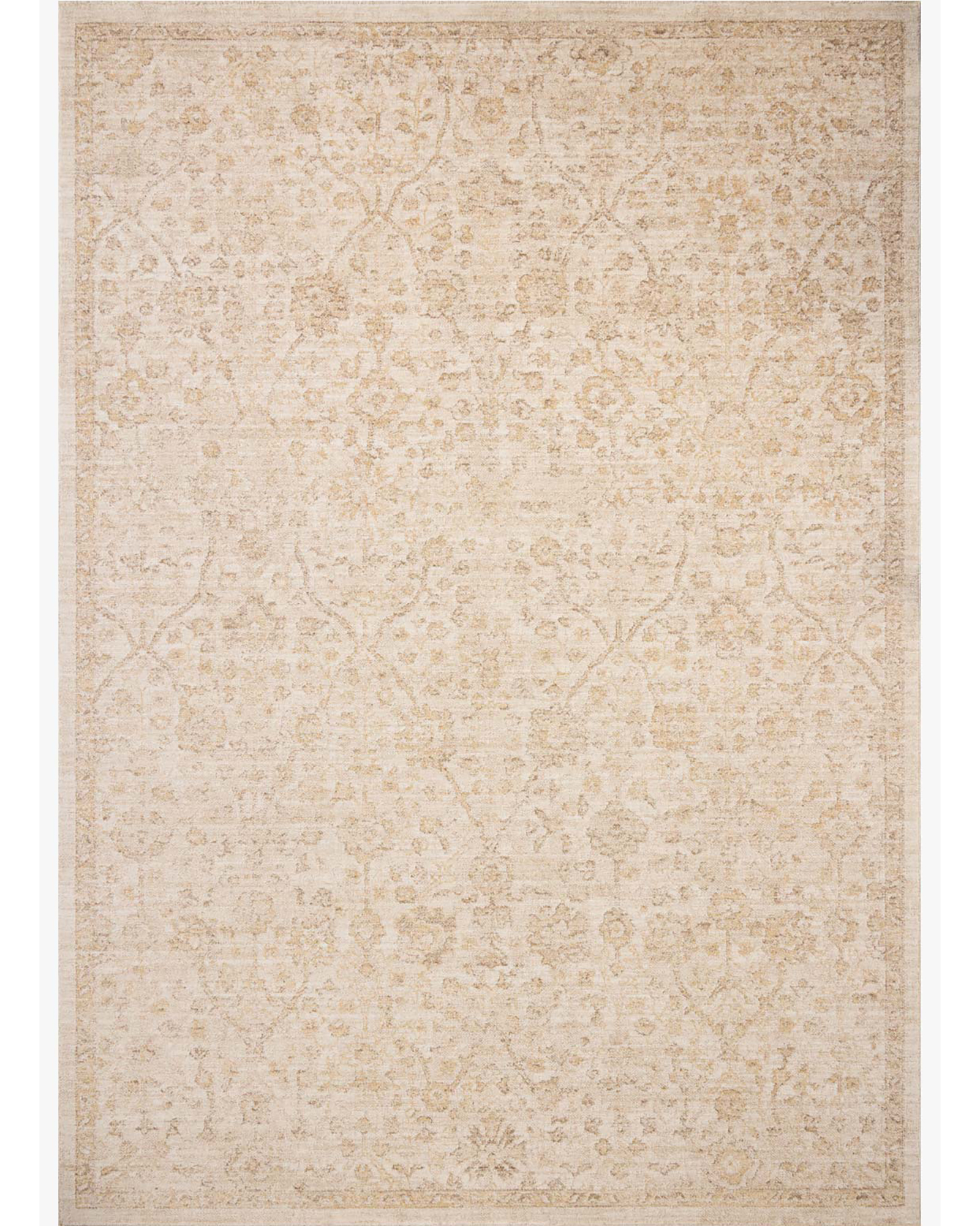 むー Loloi Palma PLM-01 Ivory/Sand Area Rug | Carpet Exchange