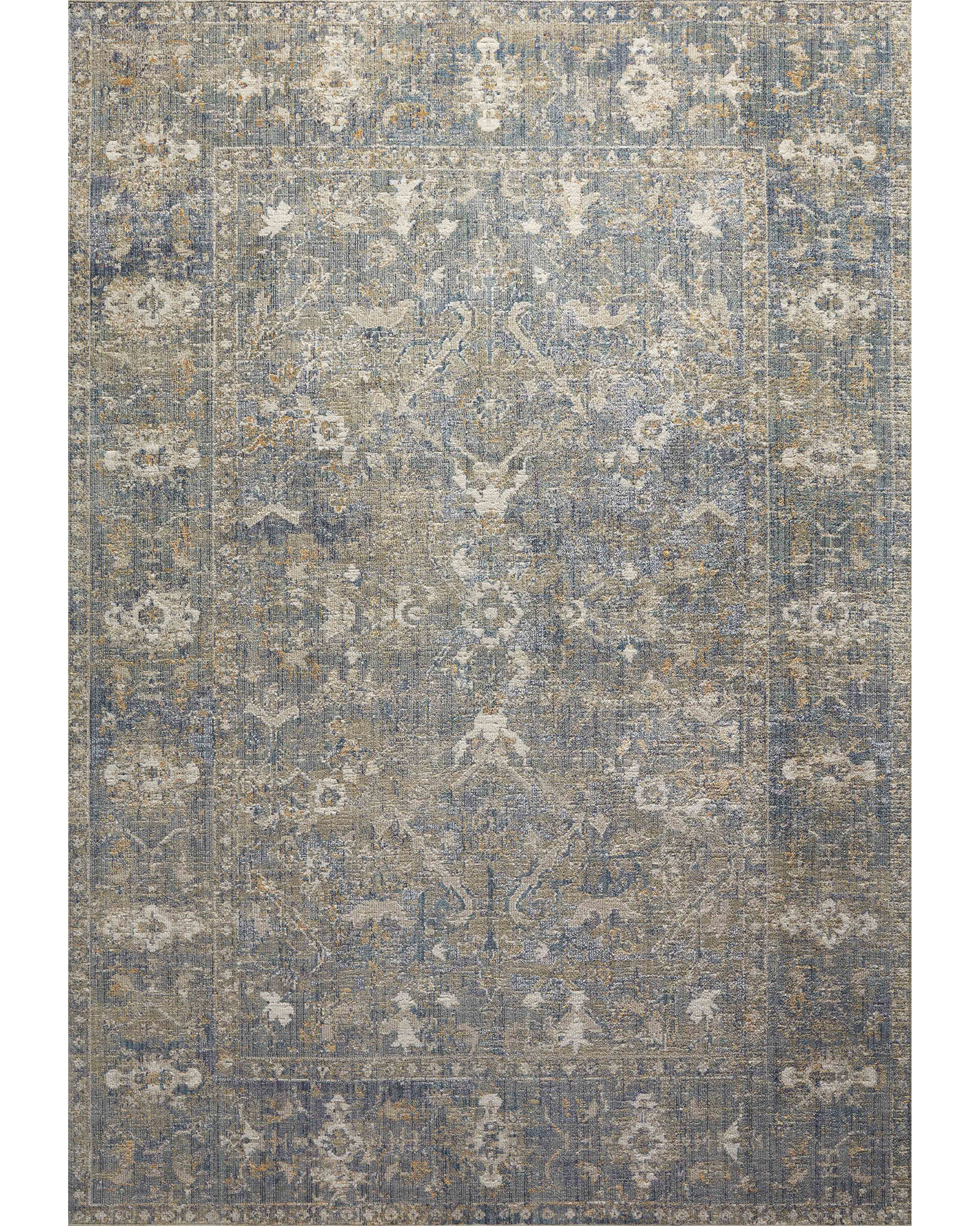 Loloi Rosemarie ROE-03 Sand/Lagoon Rug | Carpet Exchange