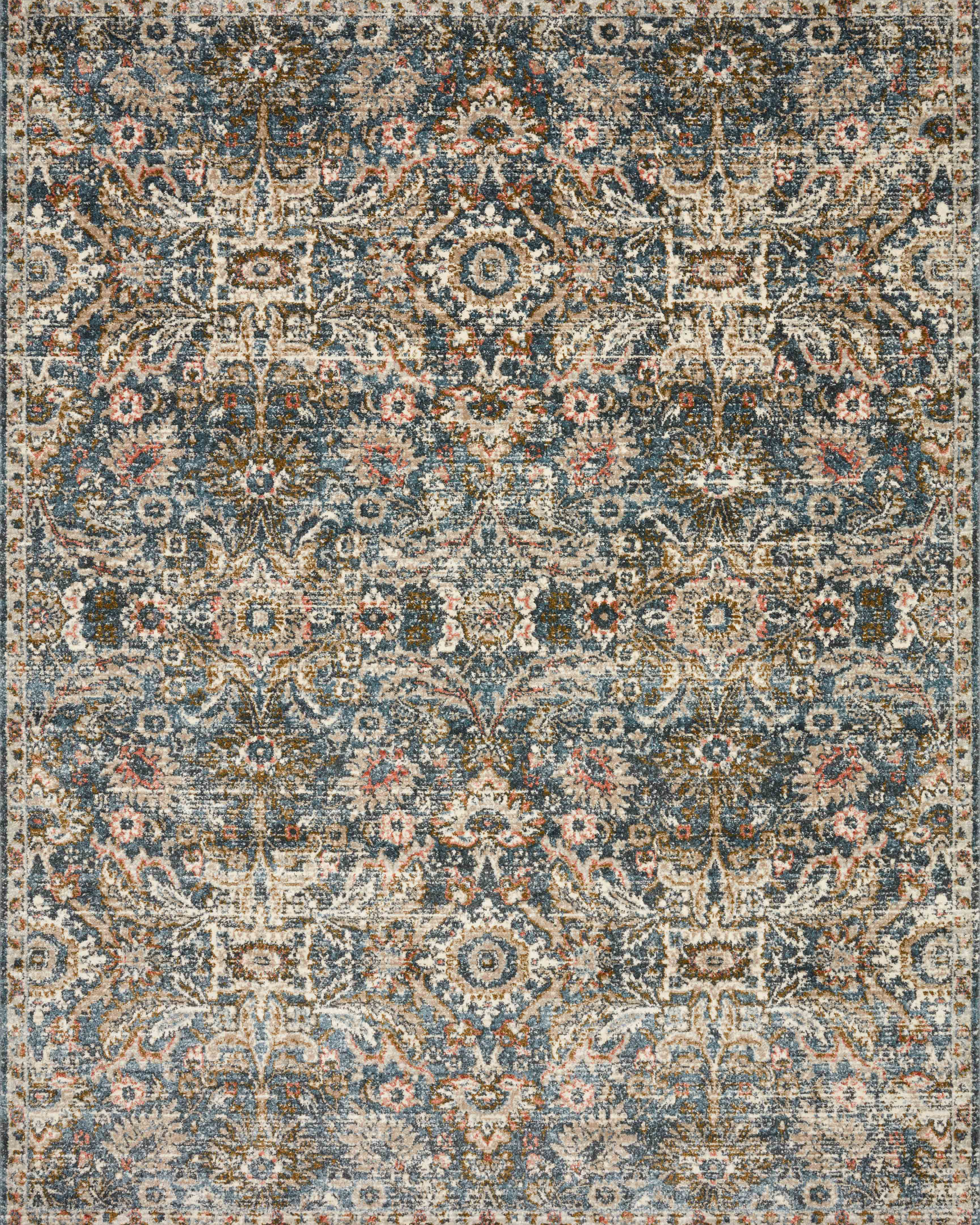 Loloi Saban SAB-04 Blue/Sand Area Rug | Carpet Exchange