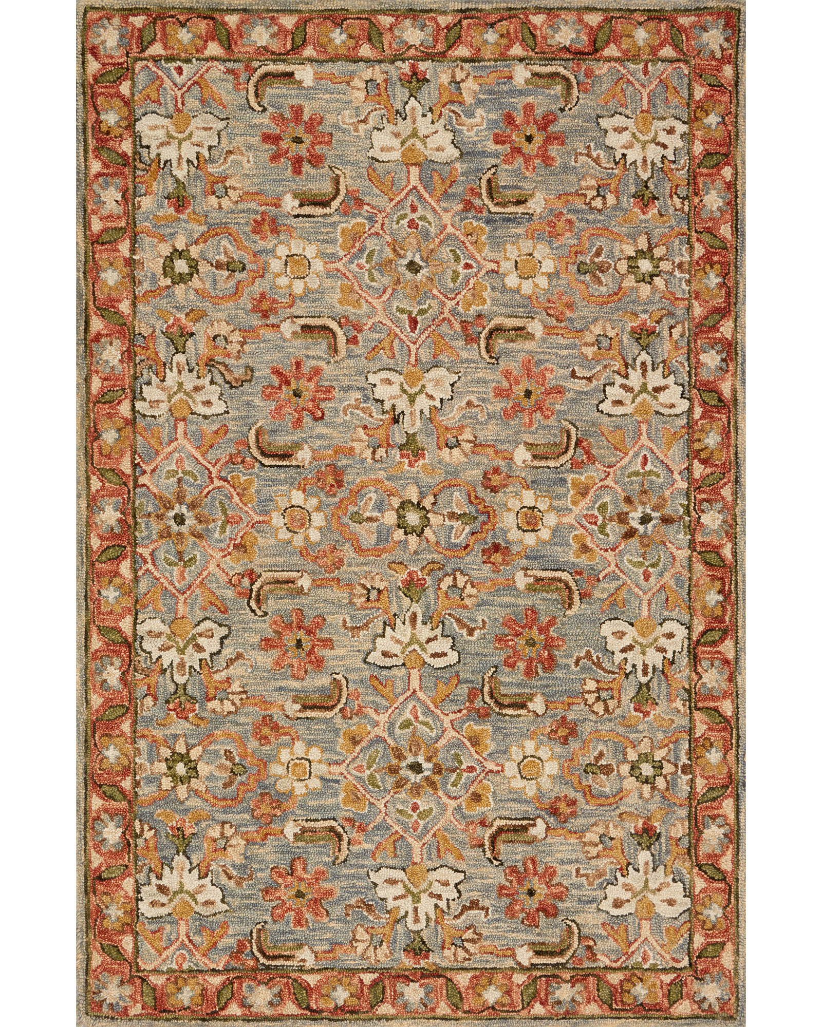 Loloi Victoria VK-10 Slate/Terracotta Rug | Carpet Exchange