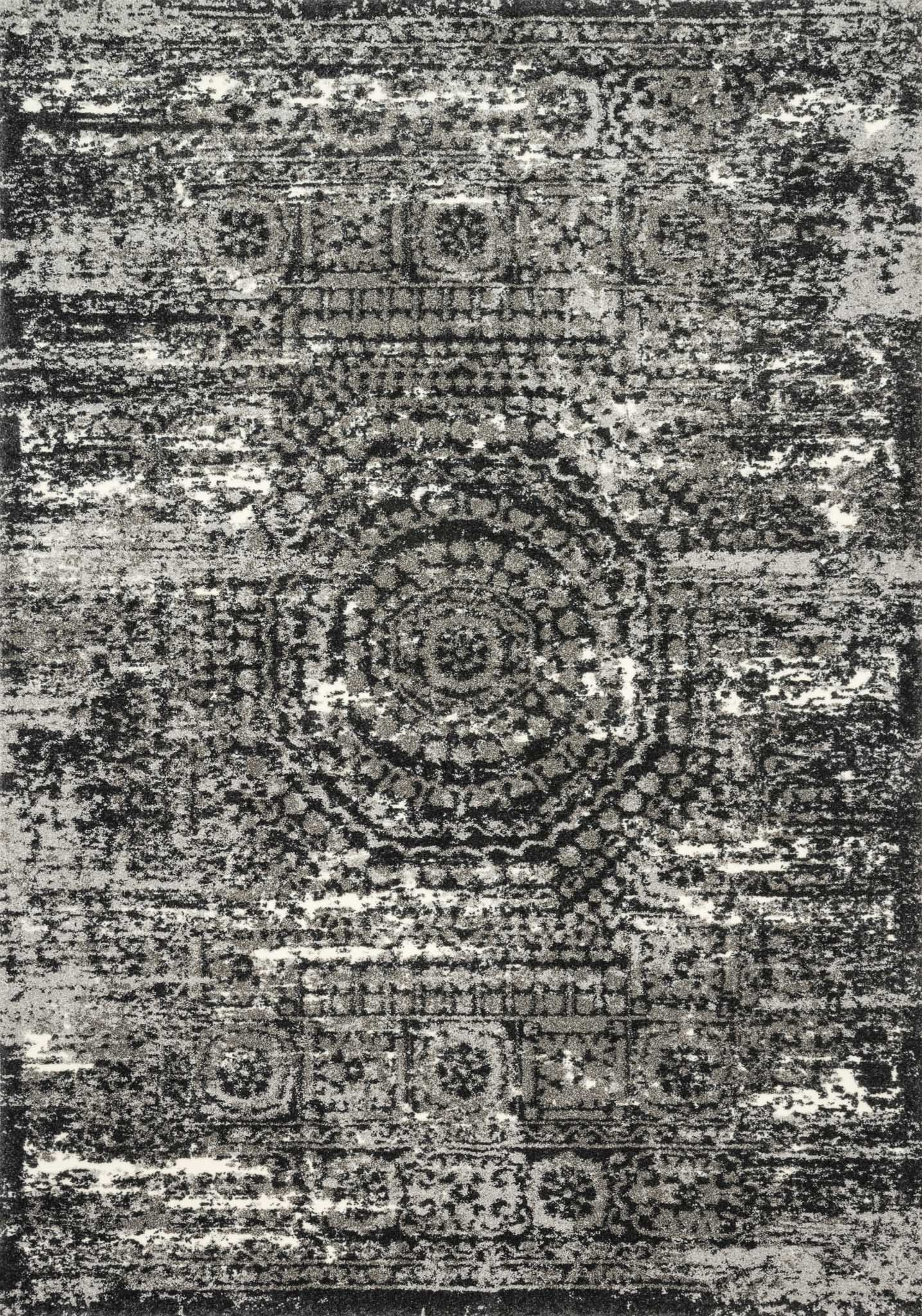 Loloi Viera VR-11 Graphite/Black Area Rug | Carpet Exchange